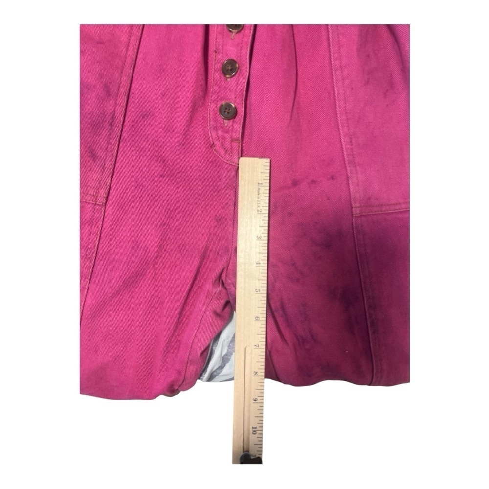 Urban Outfitters Sydney Steamed Utility Jumpsuit Pink Size XS WA1 - Picture 7 of 7